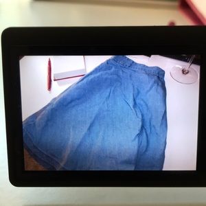 Denim skater skirt
